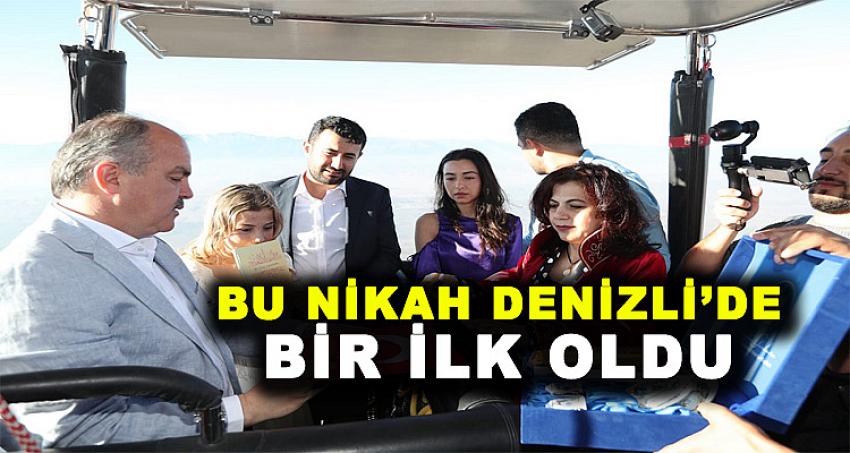 BU NİKAH DENİZLİ'DE BİR İLK OLDU