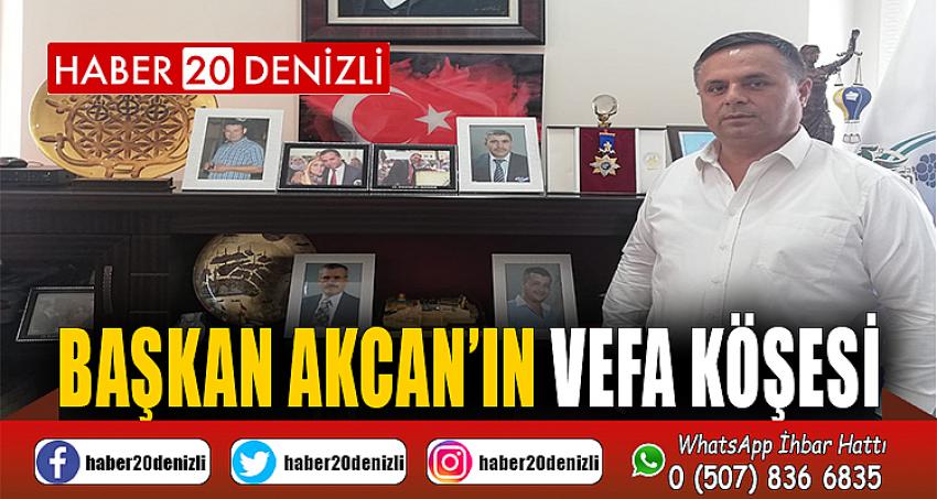 Başkan Akcan’ın vefa köşesi