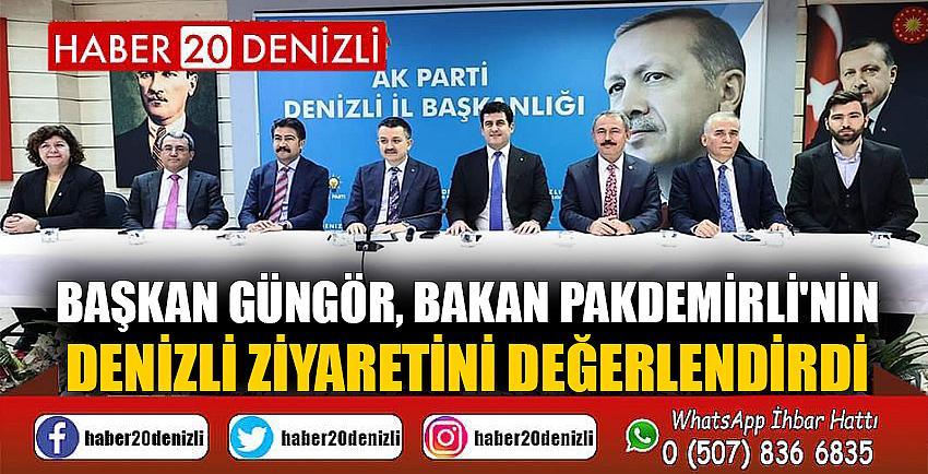 Başkan Güngör, Bakan Pakdemirli'nin Denizli ziyaretini değerlendirdi