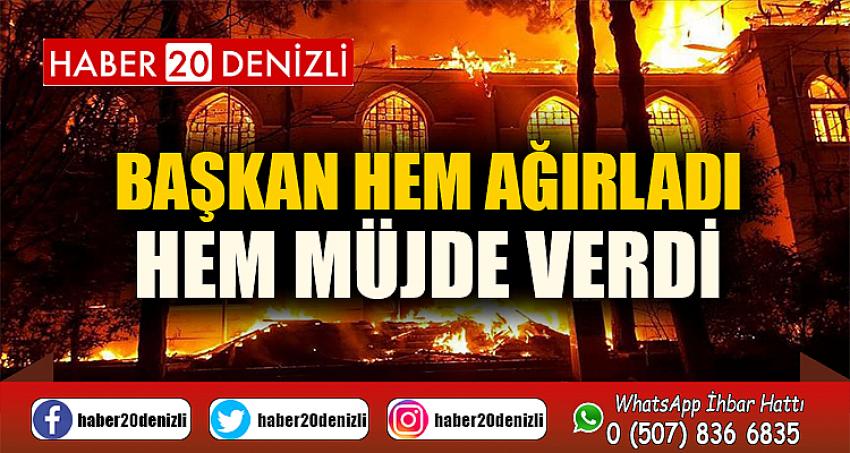 BAŞKAN HEM AĞIRLADI HEM MÜJDE VERDİ