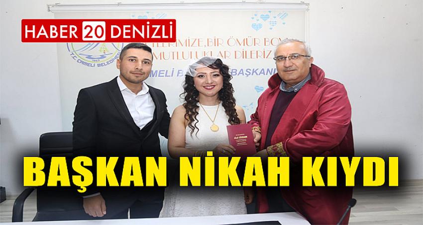 Başkan Nikah Kıydı