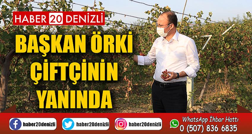 BAŞKAN ÖRKİ ÇİFTÇİNİN YANINDA