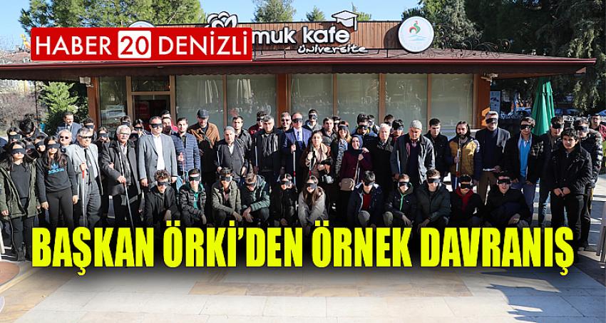 BAŞKAN ÖRKİ’DEN ÖRNEK DAVRANIŞ