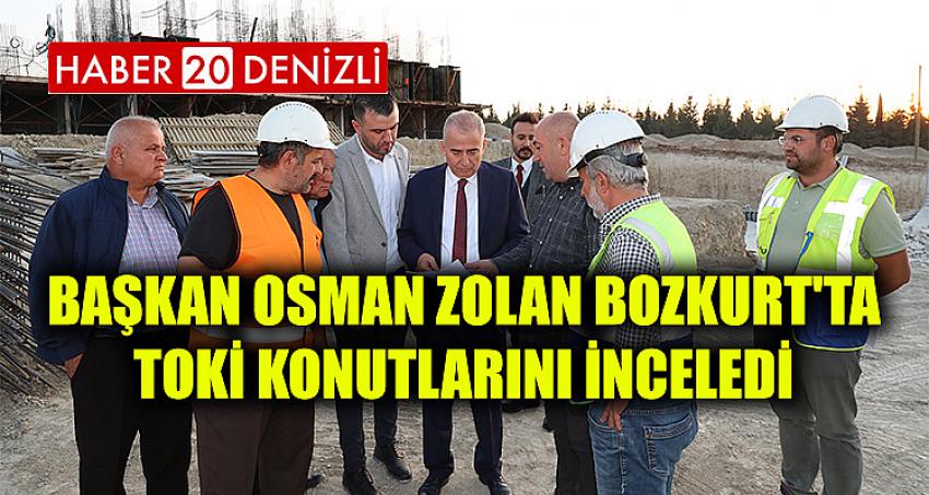 Başkan Osman Zolan Bozkurt'ta TOKİ konutlarını inceledi