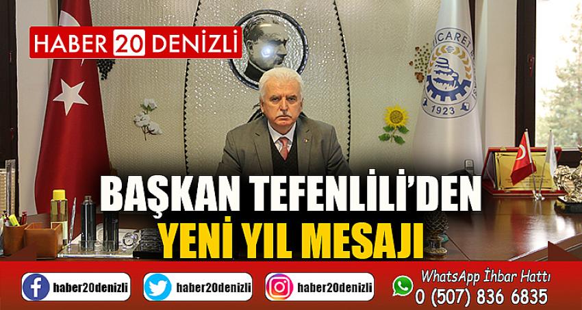 Başkan Tefenlili’den Yeni Yıl Mesajı