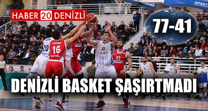 DENİZLİ BASKET ŞAŞIRTMADI: 77-41