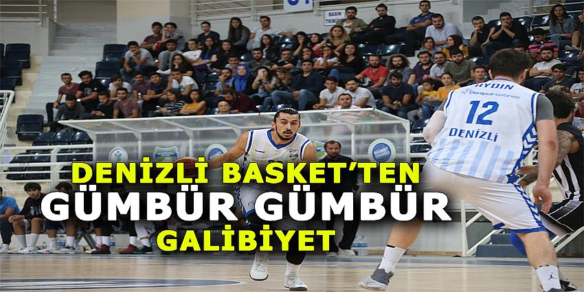 DENİZLİ BASKET’TEN GÜMBÜR GÜMBÜR GALİBİYET