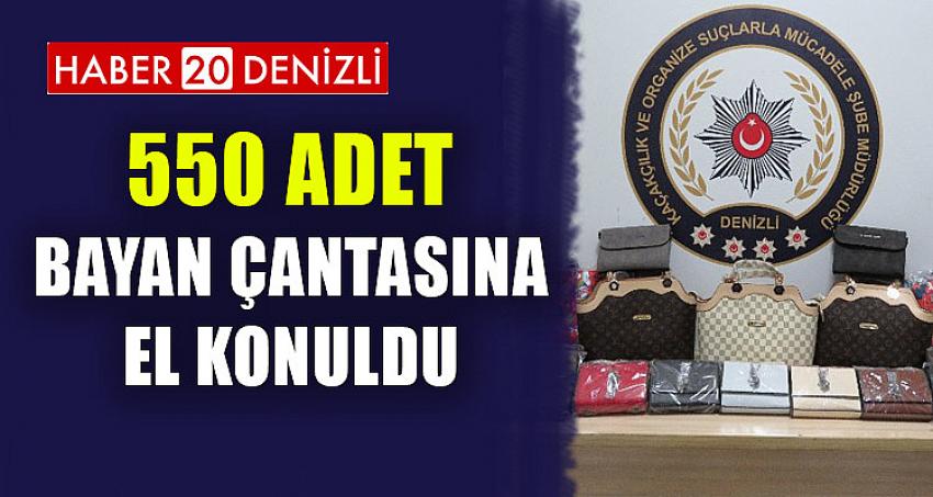 550 ADET BAYAN ÇANTASINA EL KONULDU