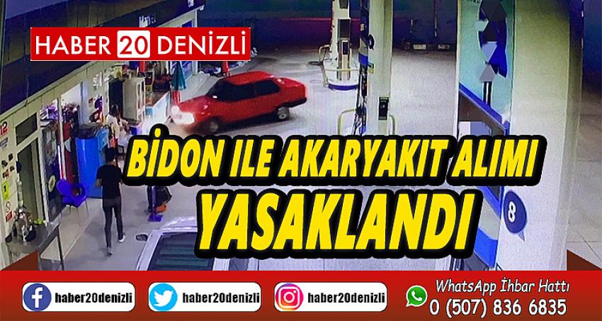 Bidon ile akaryakıt alımı yasaklandı