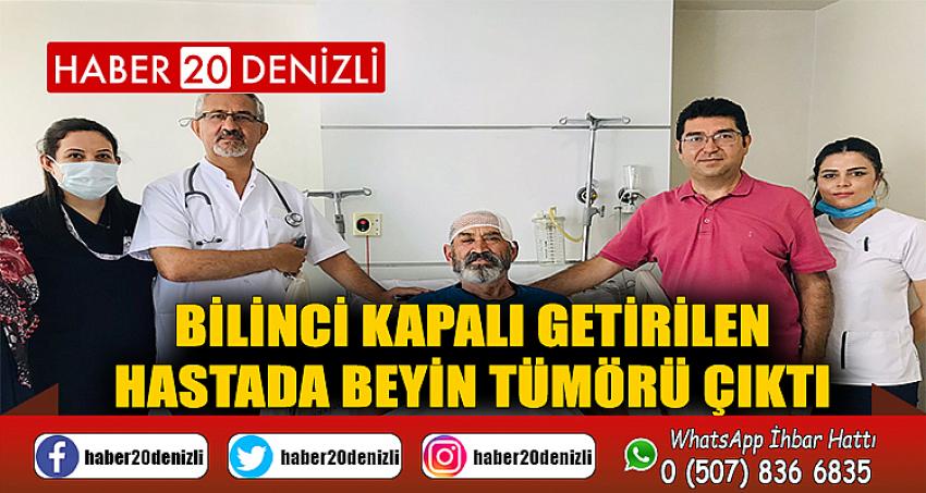 Bilinci kapalı getirilen hastada beyin tümörü çıktı