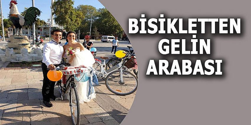 BİSİKLETTEN GELİN ARABASI