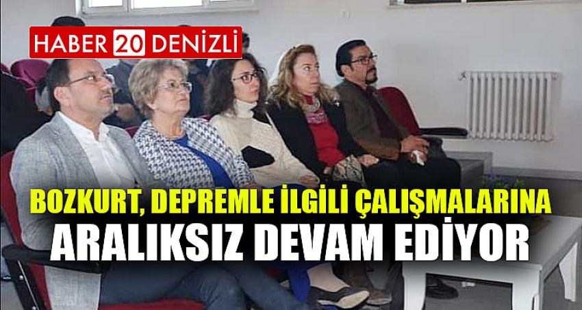 BOZKURT, DEPREMLE İLGİLİ ÇALIŞMALARINA ARALIKSIZ DEVAM EDİYOR