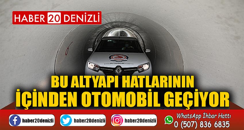 Bu altyapı hatlarının içinden otomobil geçiyor