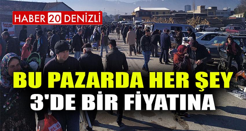 Bu pazarda her şey 3'de bir fiyatına