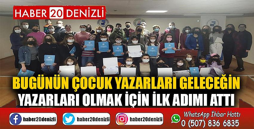 Bugünün çocuk yazarları geleceğin yazarları olmak için ilk adımı attı