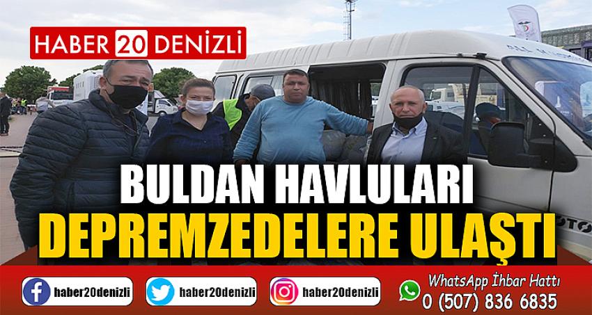 Buldan havluları depremzedelere ulaştı