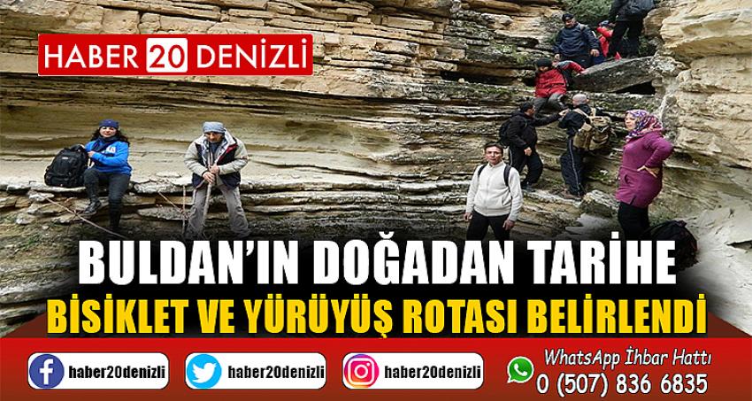 Buldan’ın Doğadan Tarihe Bisiklet ve Yürüyüş Rotası belirlendi