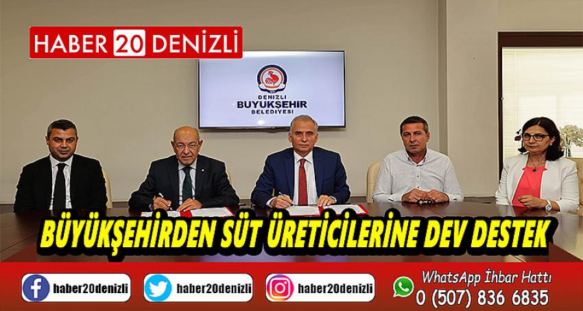 Büyükşehirden süt üreticilerine dev destek