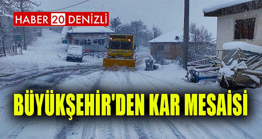 Büyükşehir'den kar mesaisi