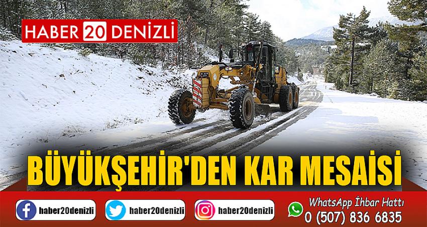 Büyükşehir'den kar mesaisi