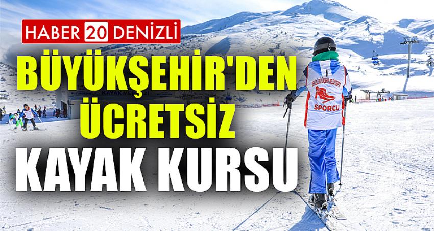 Büyükşehir'den ücretsiz kayak kursu