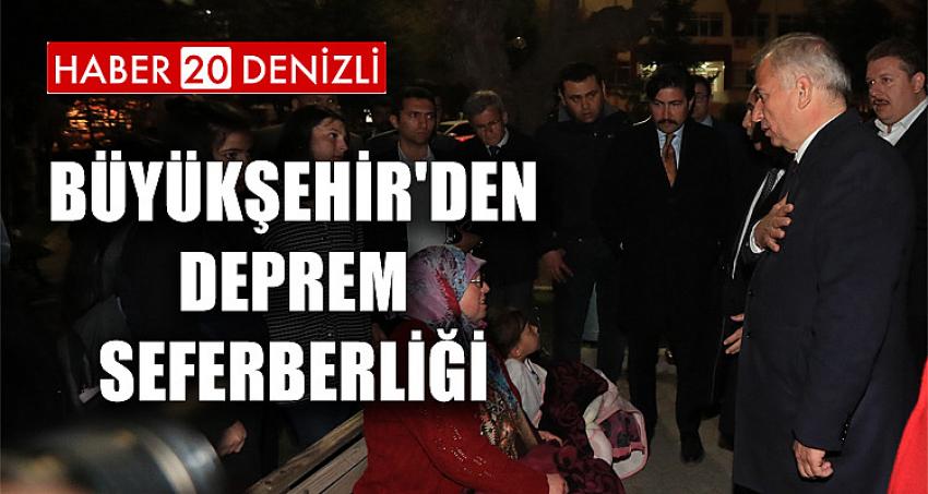 Büyükşehir'den Deprem Seferberliği