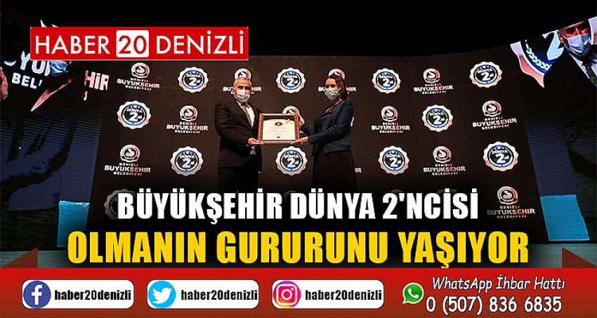 Büyükşehir Dünya 2'ncisi olmanın gururunu yaşıyor