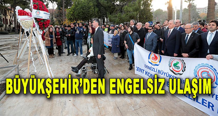 Büyükşehir’den engelsiz ulaşım