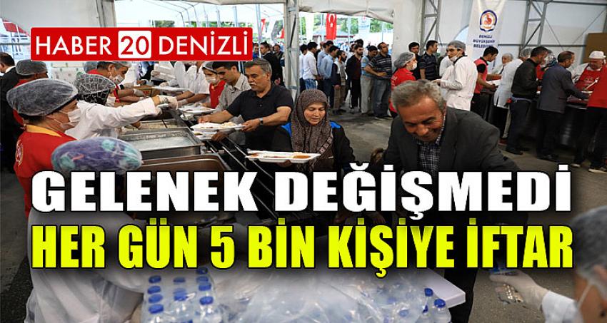 Her gün 5 bin kişiye iftar