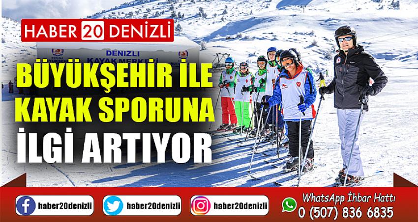 Büyükşehir ile kayak sporuna ilgi artıyor