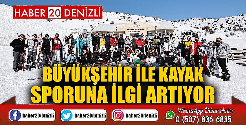 Büyükşehir ile kayak sporuna ilgi artıyor