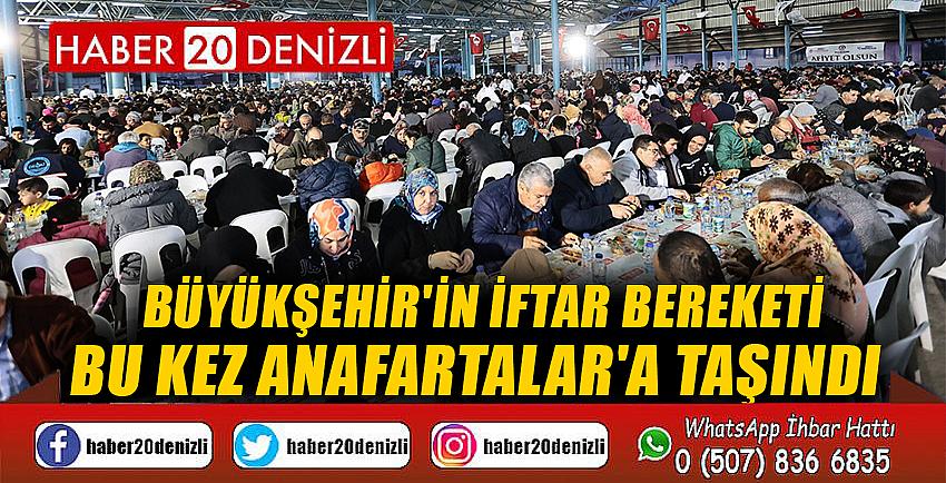 Büyükşehir'in iftar bereketi bu kez Anafartalar'a taşındı