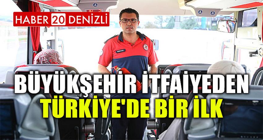 Büyükşehir itfaiyeden Türkiye'de bir ilk