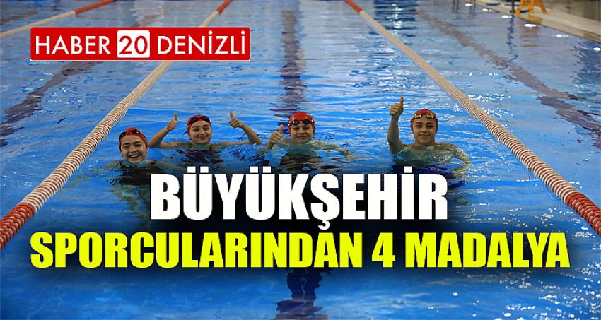 Büyükşehir sporcularından 4 madalya 