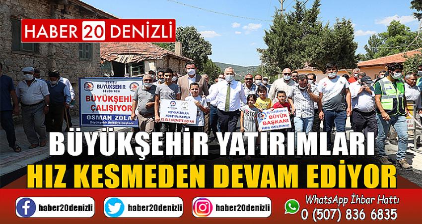 Büyükşehir yatırımları hız kesmeden devam ediyor