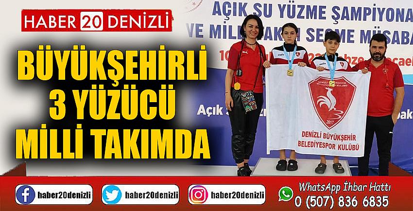 Büyükşehirli 3 yüzücü milli takımda