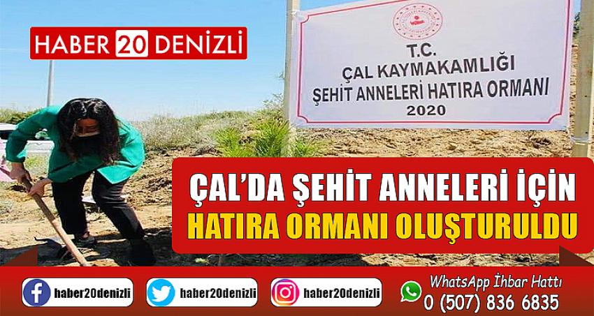 Çal’da şehit anneleri için hatıra ormanı oluşturuldu