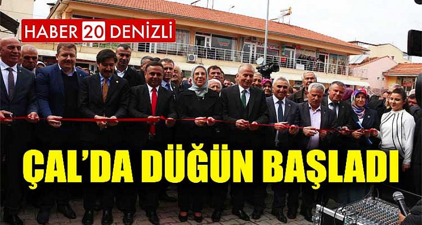 ÇAL’DA DÜĞÜN BAŞLADI