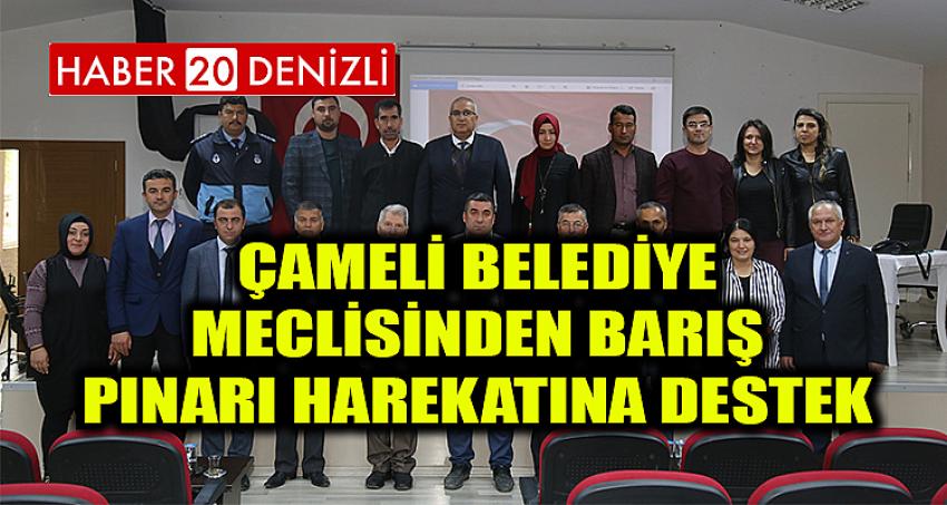 Çameli Belediye Meclisinden Barış Pınarı Harekatına destek