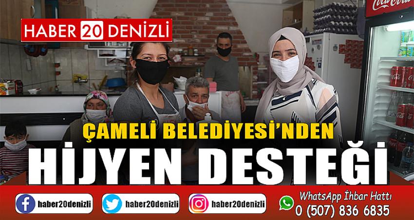 ÇAMELİ BELEDİYESİ’NDEN HİJYEN DESTEĞİ