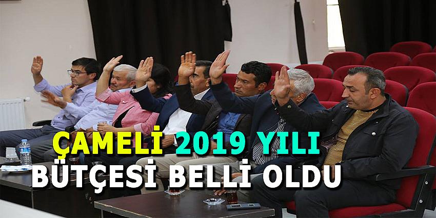 ÇAMELİ 2019 YILI BÜTÇESİ BELLİ OLDU