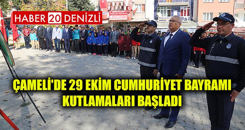 Çameli'de 29 Ekim Cumhuriyet Bayramı Kutlamaları Başladı