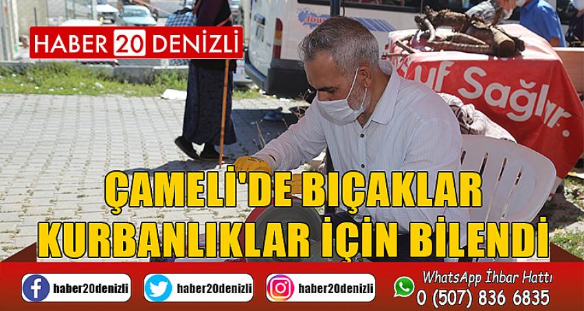 Çameli'de Bıçaklar Kurbanlıklar İçin Bilendi