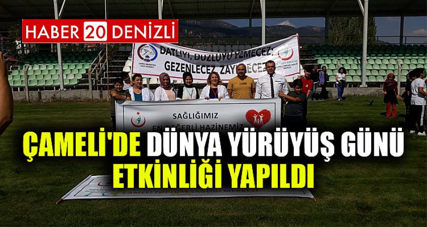 Çameli'de Dünya Yürüyüş Günü Etkinliği Yapıldı