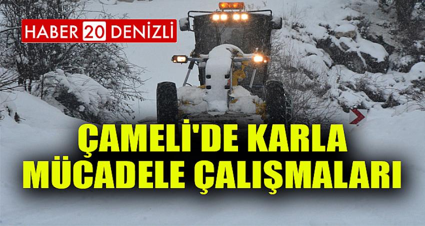 Çameli'de Karla Mücadele Çalışmaları