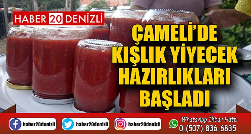 Çameli’de Kışlık Yiyecek Hazırlıkları Başladı