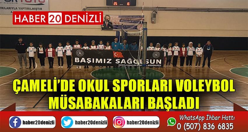 Çameli’de Okul Sporları Voleybol Müsabakaları Başladı