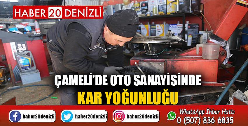 ÇAMELİ’DE OTO SANAYİSİNDE KAR YOĞUNLUĞU