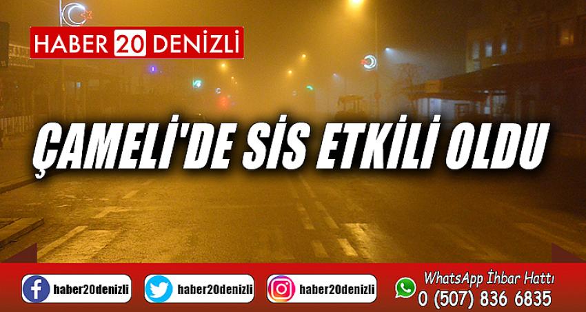 ÇAMELİ'DE SİS ETKİLİ OLDU