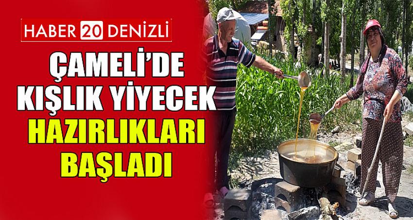 Çameli’de Kışlık Yiyecek Hazırlıkları Başladı